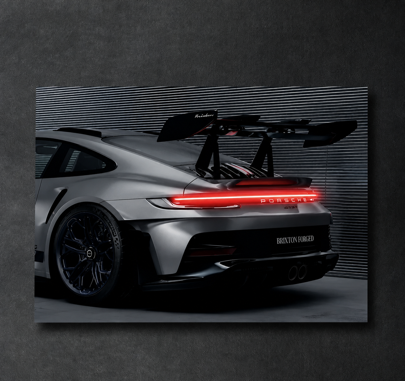 Porsche GT3 RS LED Acrylic Wall Art