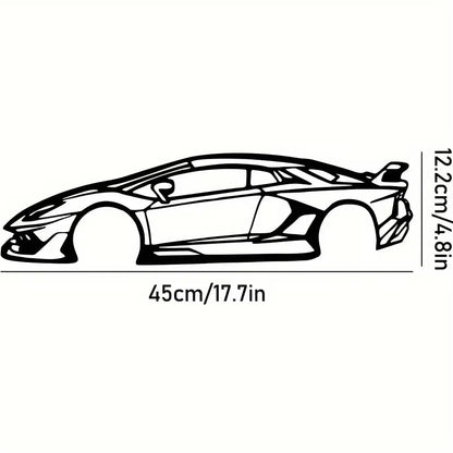 Stylish Iron Sports Car Wall Decoration – Hot Border Metal Line for Auto Lovers
