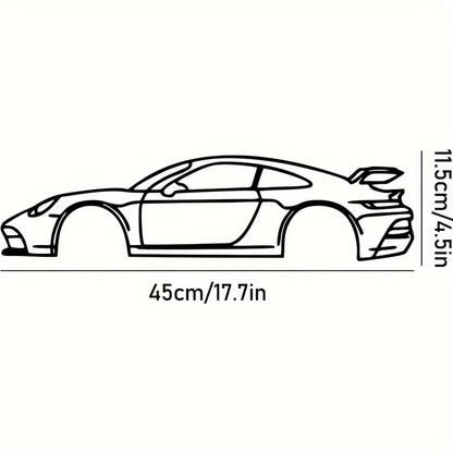 Stylish Iron Sports Car Wall Decoration – Hot Border Metal Line for Auto Lovers