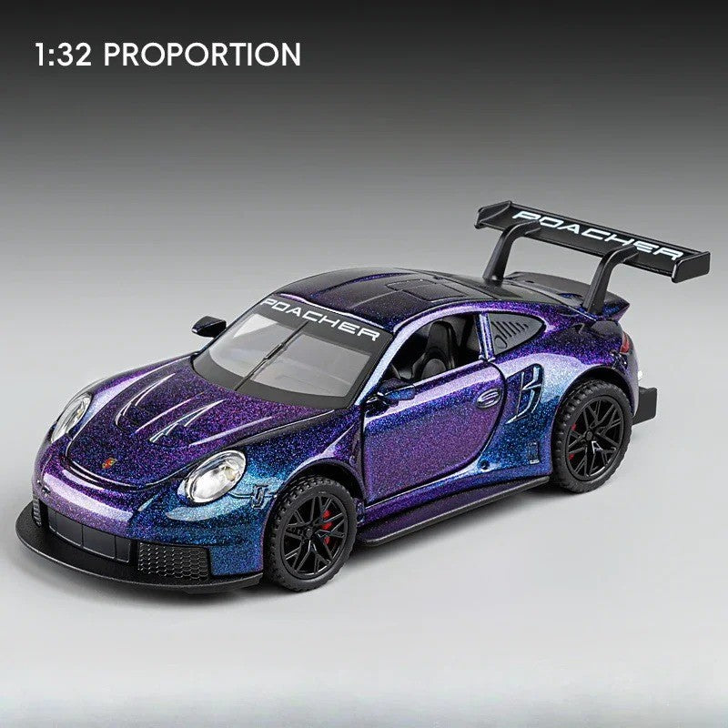 1:32 Diecast GT3 RS Supercar with Lights, Sound & Pull Back Action - Gift for Al