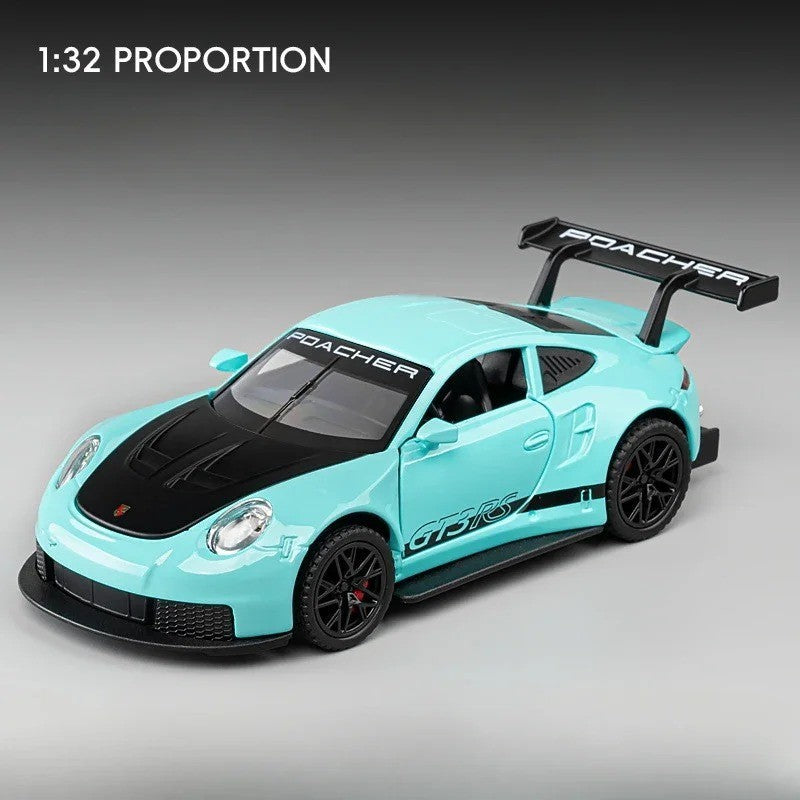 1:32 Diecast GT3 RS Supercar with Lights, Sound & Pull Back Action - Gift for Al