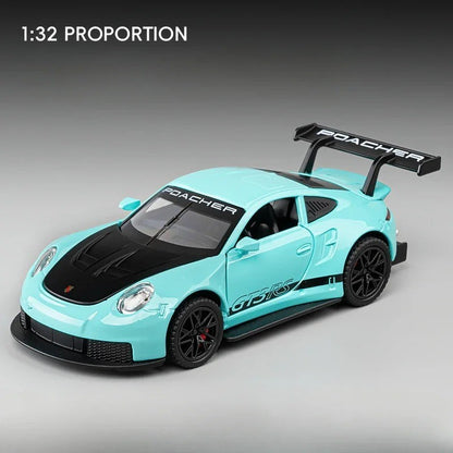 1:32 Diecast GT3 RS Supercar with Lights, Sound & Pull Back Action - Gift for Al