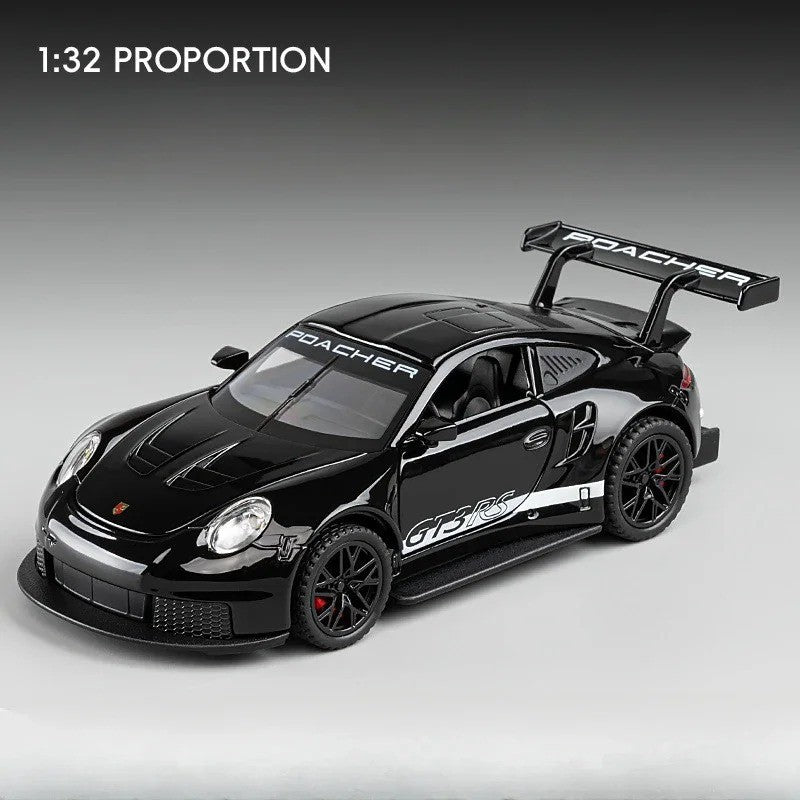 1:32 Diecast GT3 RS Supercar with Lights, Sound & Pull Back Action - Gift for Al
