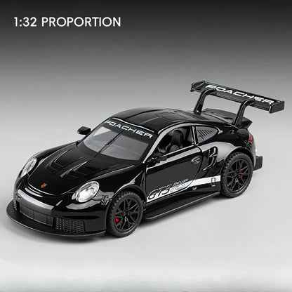 1:32 Diecast GT3 RS Supercar with Lights, Sound & Pull Back Action - Gift for Al