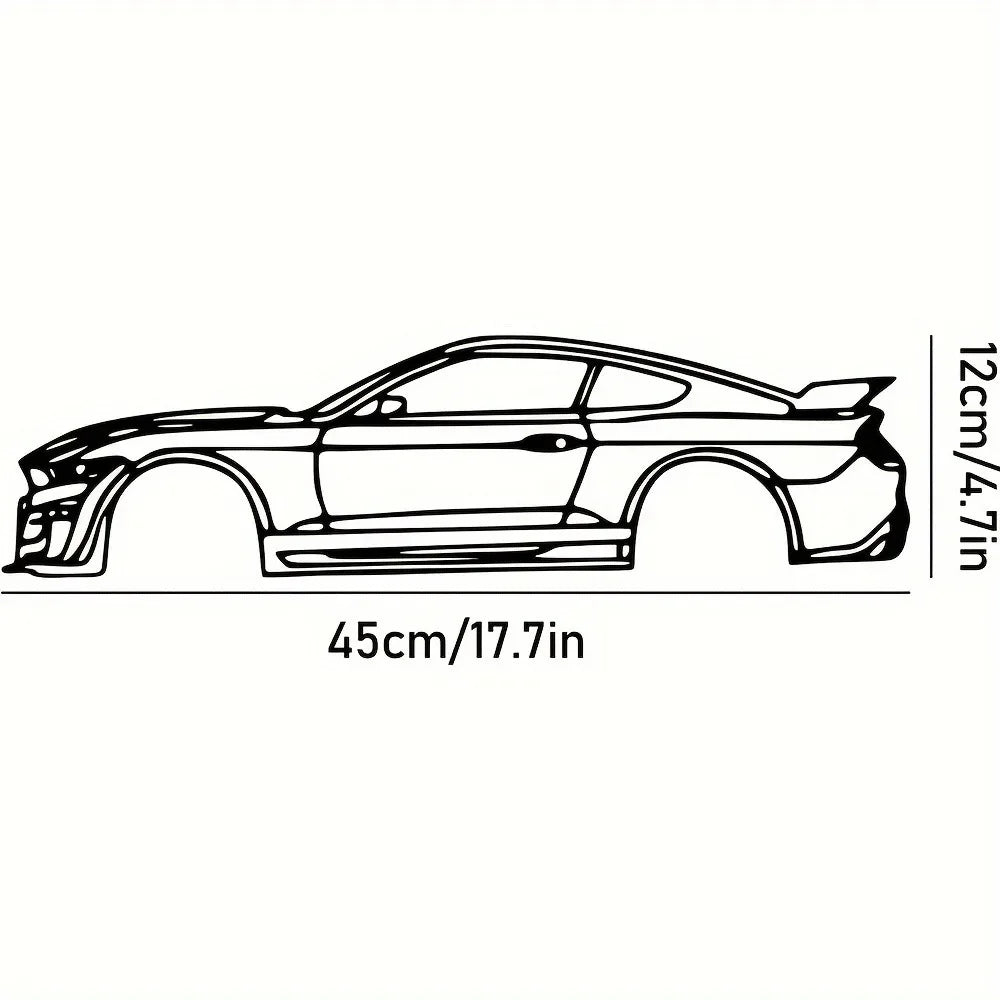 Stylish Iron Sports Car Wall Decoration – Hot Border Metal Line for Auto Lovers