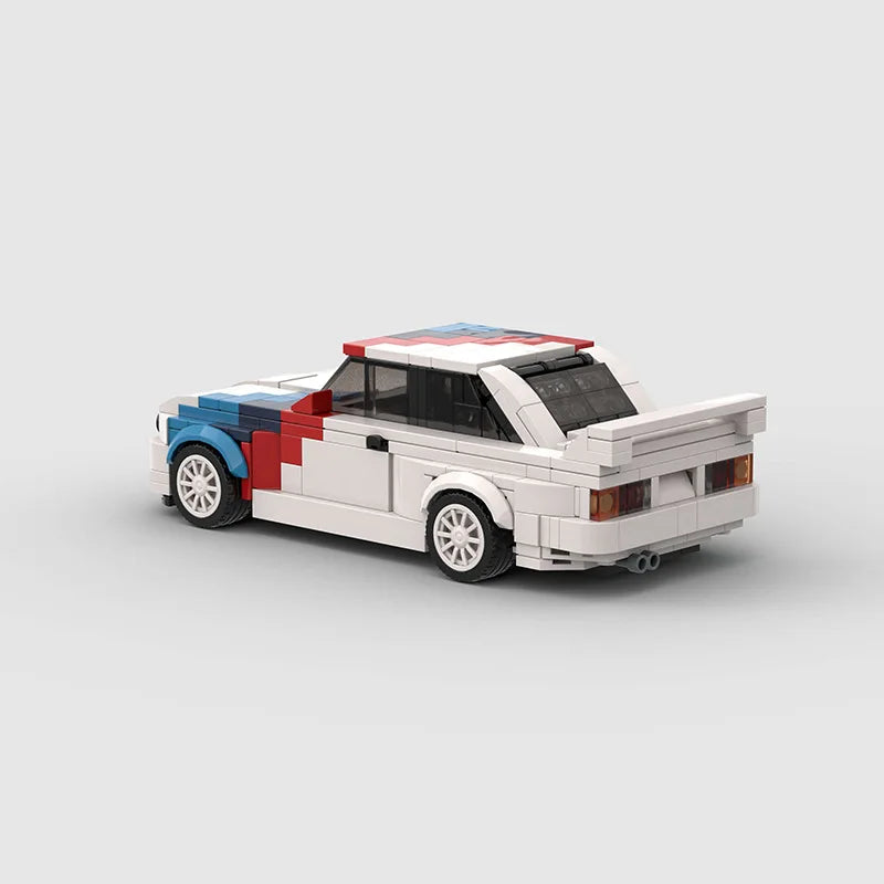 M3-Inspired Miniature Brick Car Set