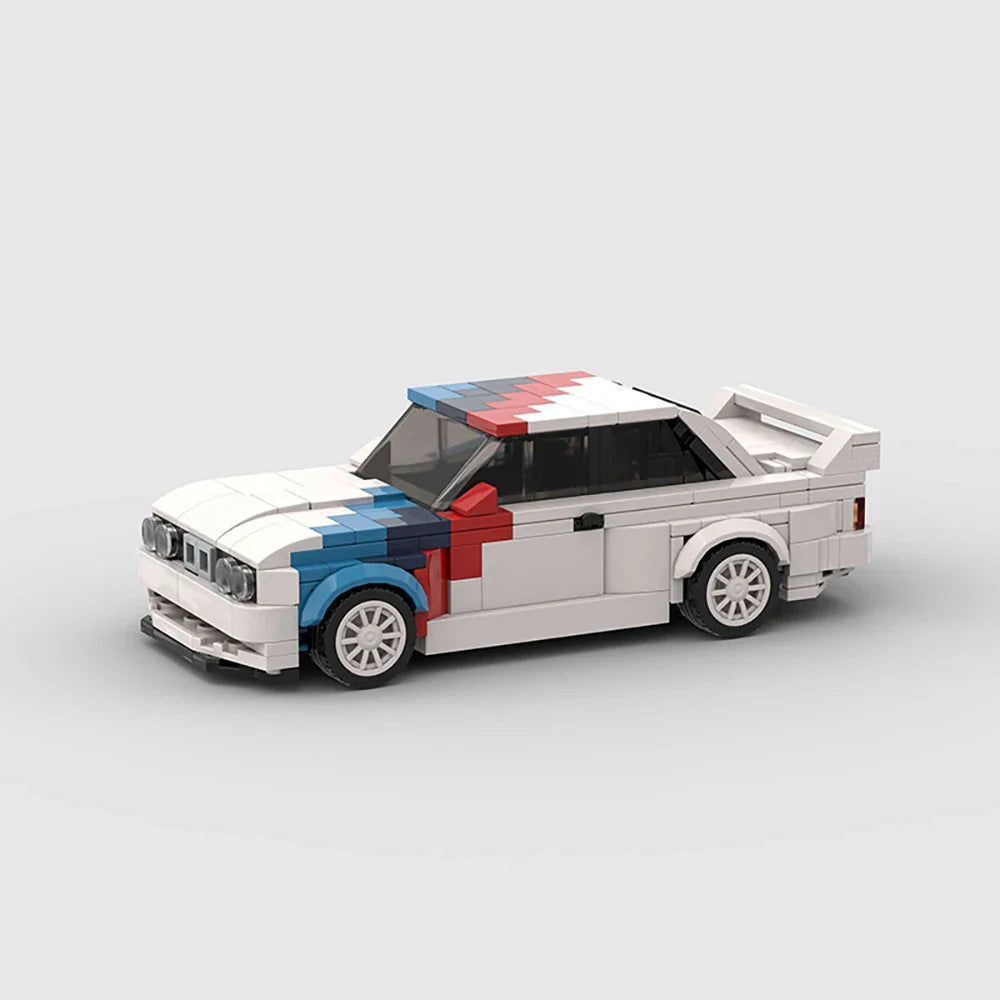 M3-Inspired Miniature Brick Car Set