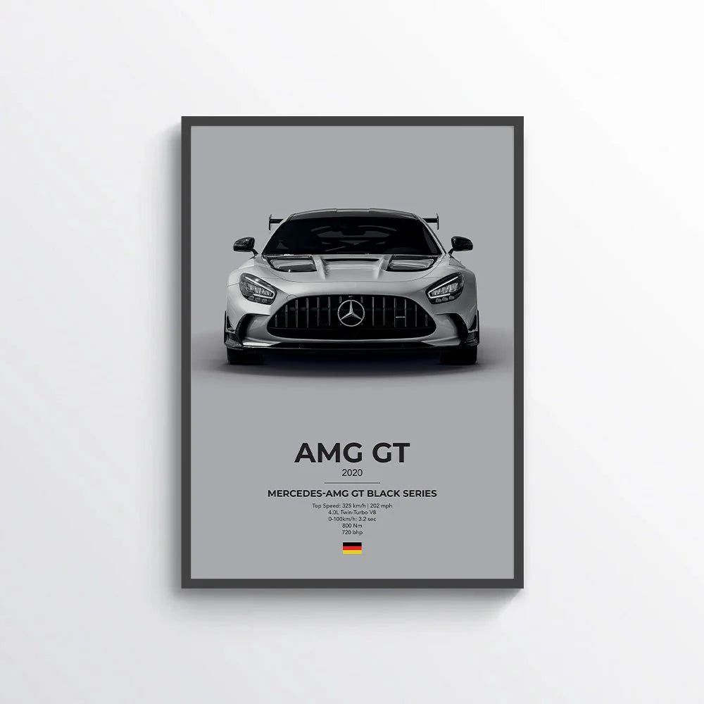 Mercedes AMG GT Black Series Poster