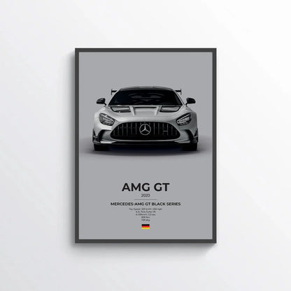 Mercedes AMG GT Black Series Poster