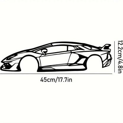 Stylish Iron Sports Car Wall Decoration – Hot Border Metal Line for Auto Lovers