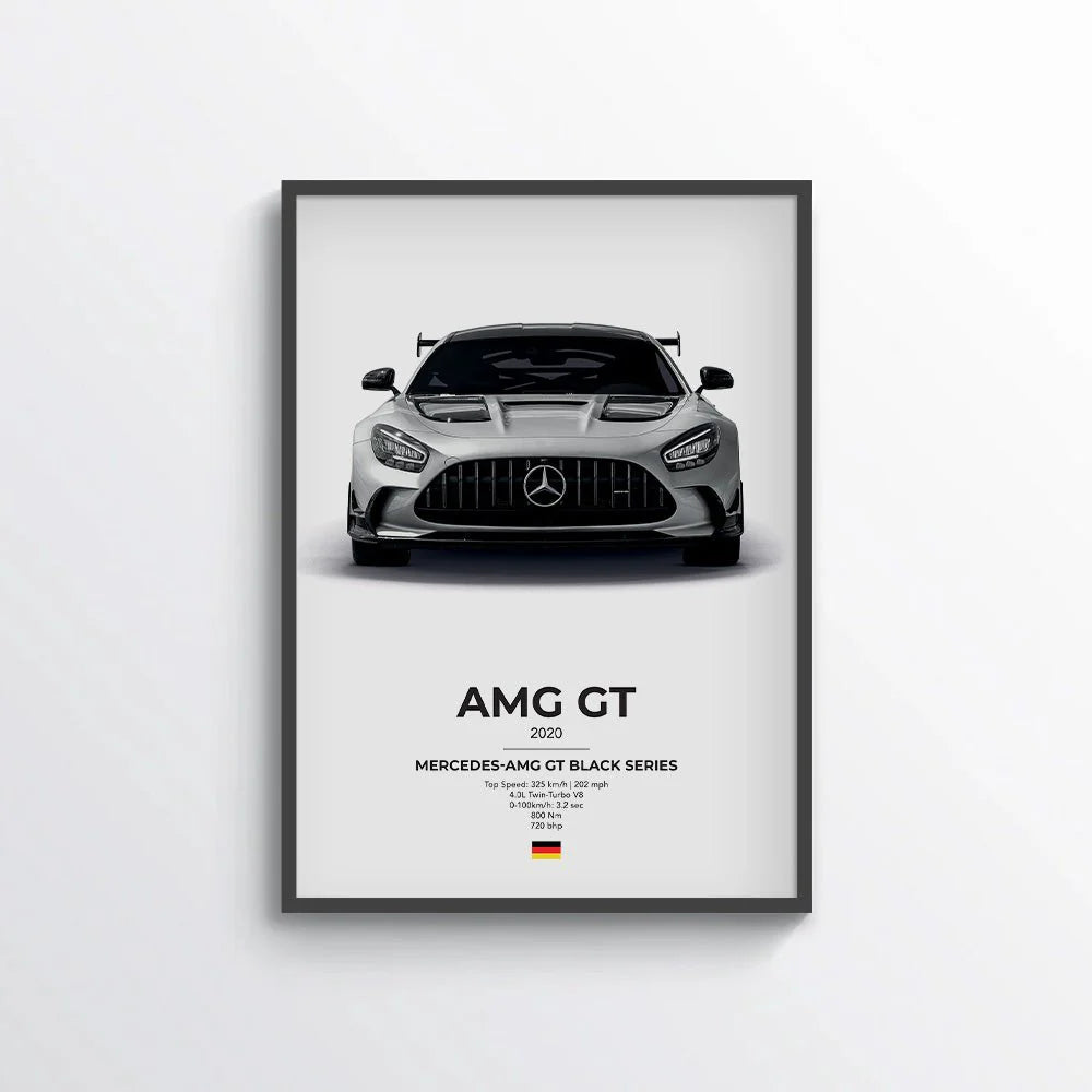 Mercedes AMG GT Black Series Poster