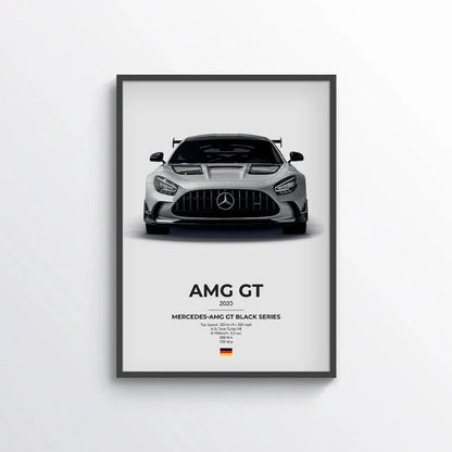 Mercedes AMG GT Black Series Poster