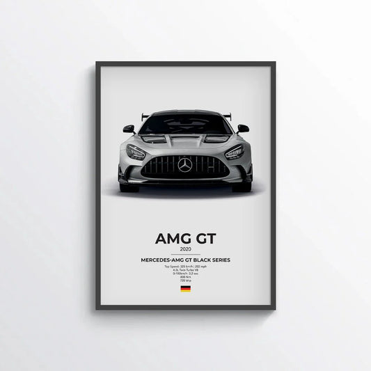 Mercedes AMG GT Black Series Poster
