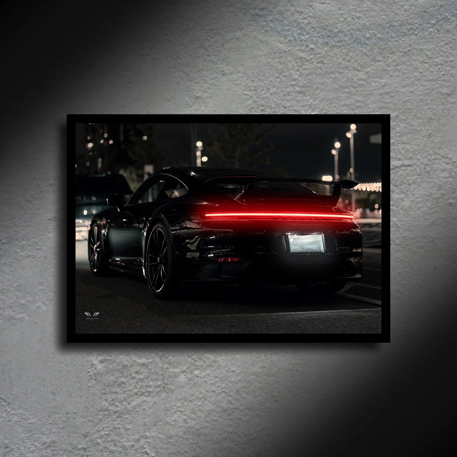 Porsche 911 992 LED Poster A2