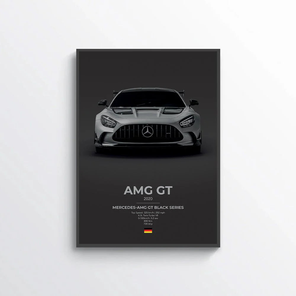 Mercedes AMG GT Black Series Poster